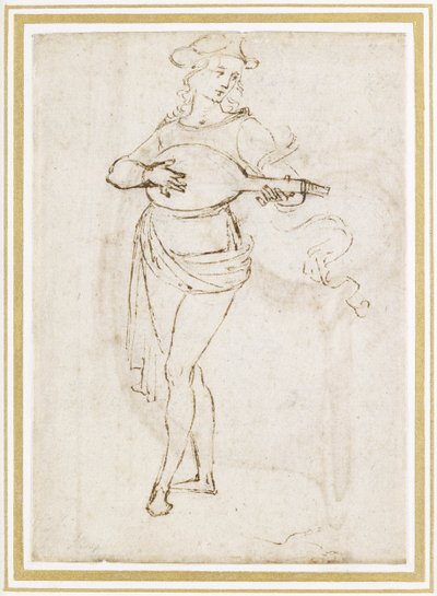 A Lute Player by Pietro Perugino